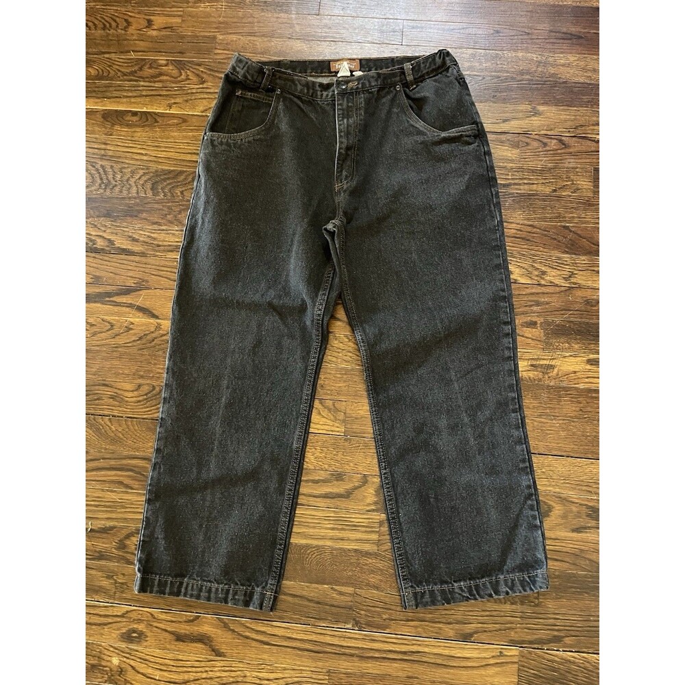 The Haband Tailgater Jeans Mens Size 38S Black Denim